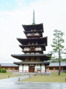 Yakushiji the three stored pagoda