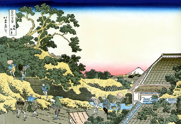 Japanese Landscape - Inspiration From Ukiyo-e And Katsushika Hokusai | Art  Board Print