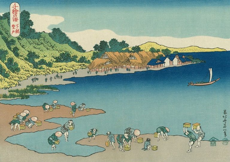 Сон жены рыбака картина хокусай