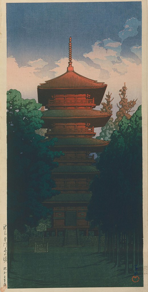 The Pagoda of Ikegami Honmonji Temple