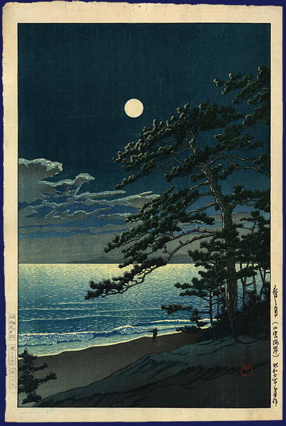 10. Spring Moon at Ninomiya Beach