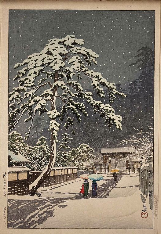 Ikegami Honmonji by Kawase Hasui - Masterpieces of Japanese Culture