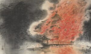 Kinkakuji-Temple on Fire