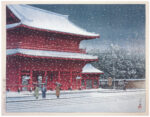 Snow at Zojoji Temple